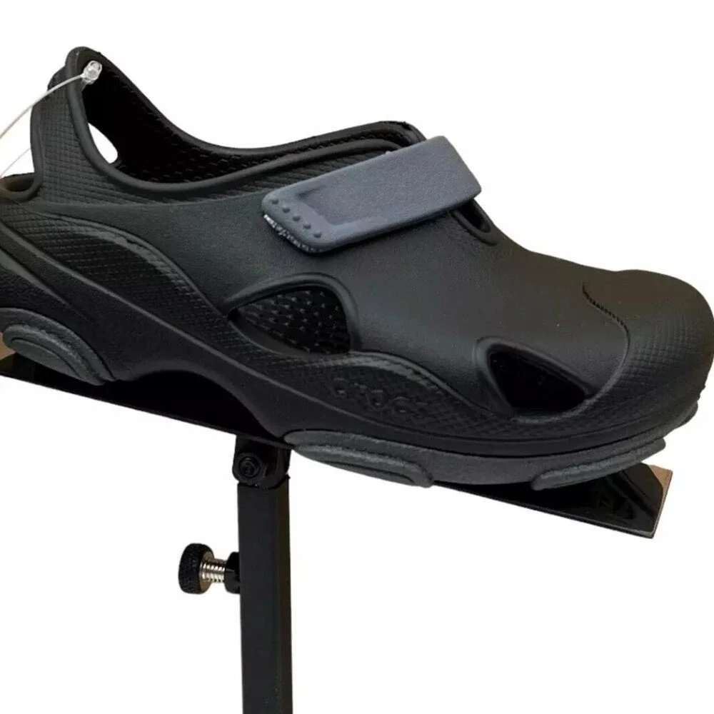 Crocs All Terrain Toddler Boys Fisherman Sandals Size 8 Black Closed Toe Slip-on